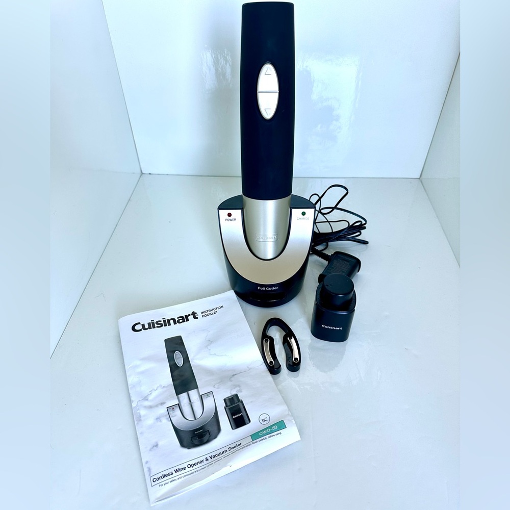 🔥BUY OR FREE WITH $200. Purchase Cuisinart Black Electric Wine Opener